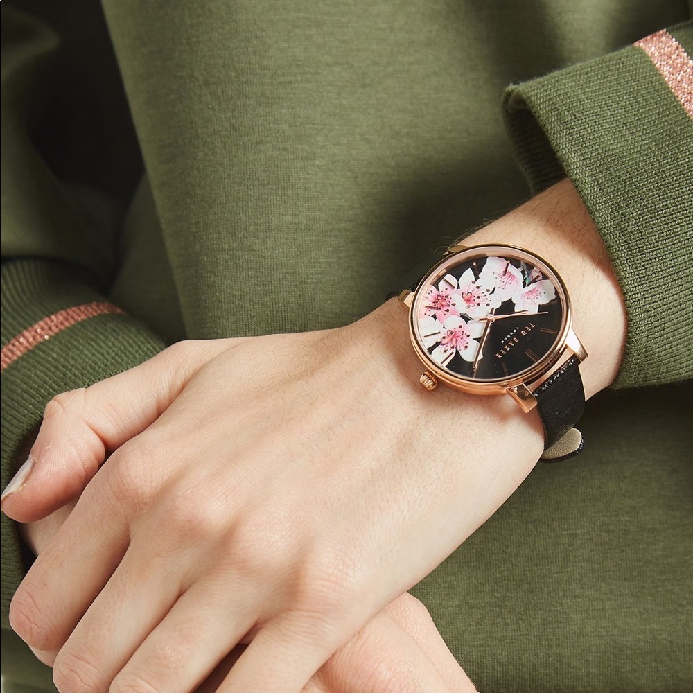 NEW Ted Baker Kate Blossom Printed Dial Watch